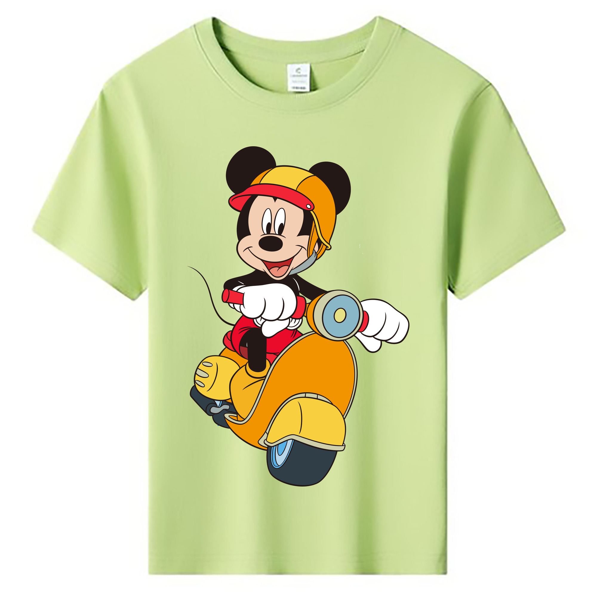 ミッキーマウス Mickey Mouse 綿100％キッズTシャツ（フロントプリント）